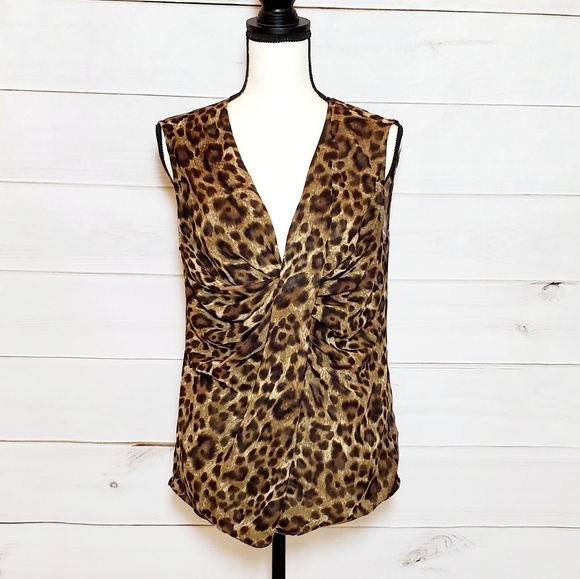 MICHAEL Michael Kors Tops - Michael Kors Women's Cheetah Print Sleeveless Top
